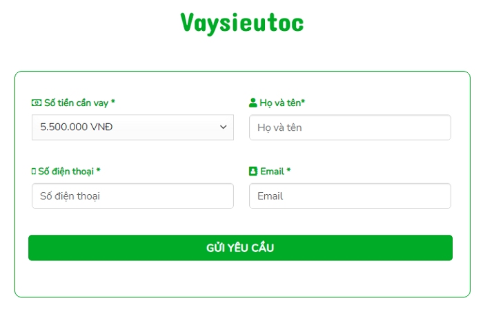 Hướng dẫn vay tiền online tại Vaysieutoc.vn