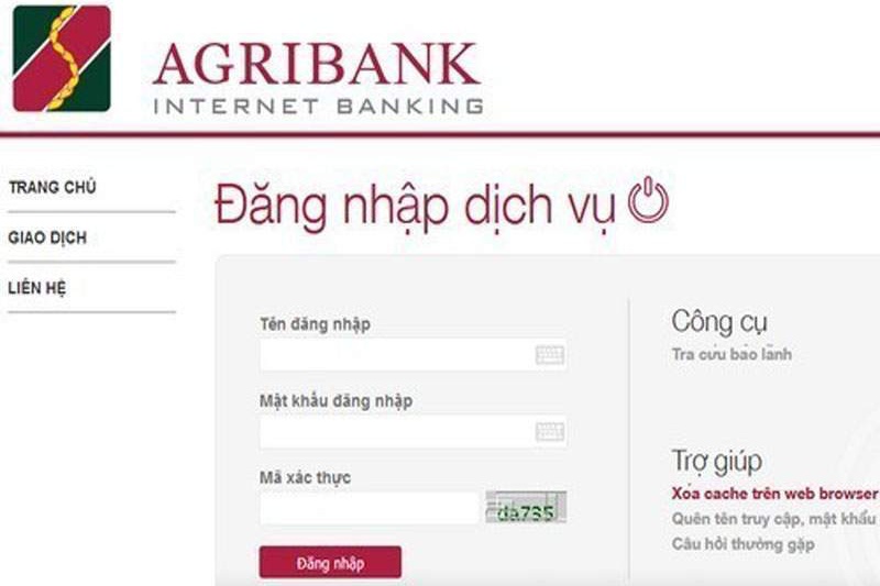 Tra cứu số tài khoản Agribank qua Ibanking