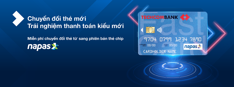 Cách sử dụng thẻ chip Techcombank tương tự như thẻ từ ATM cũ lúc trước 