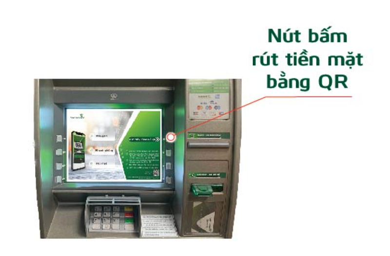 Hướng dẫn cách rút tiền ATM Vietcombank bằng mã QR