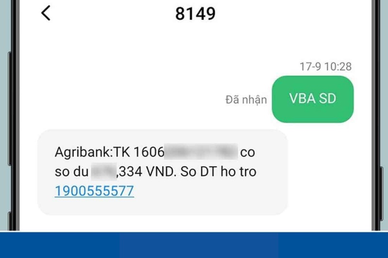 Quên số tài khoản ngân hàng Agribank và lấy lại bằng dịch vụ SMS Banking 